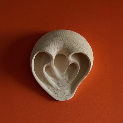 Time Warp Sconce (White stoneware)