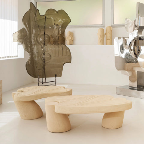 Coffee Table Rhino Ivory Clay