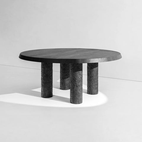 Etna Dining Table Round Walnut