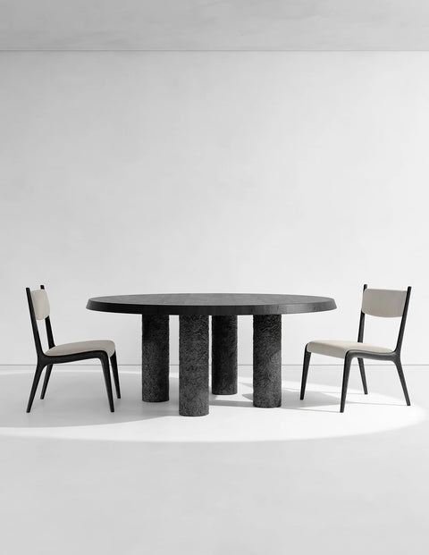 Etna Dining Table Round Walnut