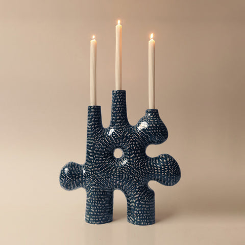 Forest Candelabra 03 Midnight blue