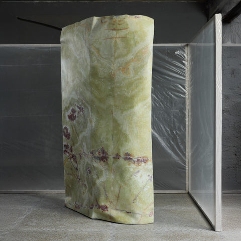 Crushed Room Divider Sanded Steel - Onyx