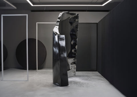 Crushed Room Divider Belge Noir