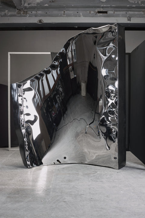 Crushed Room Divider Belge Noir