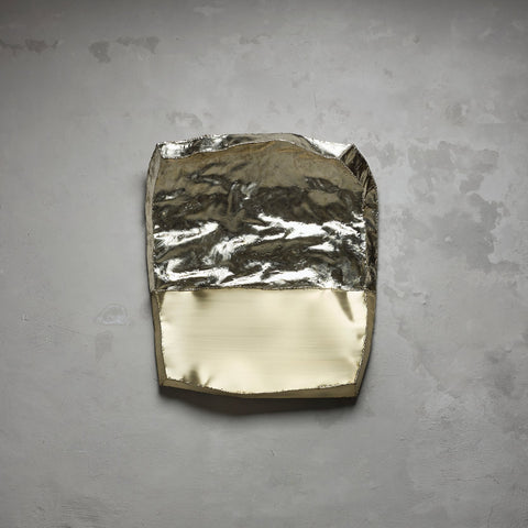 Pattern Cut Wall Piece Liquid Silver