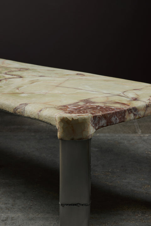 Crushed Green Onyx Dining Table