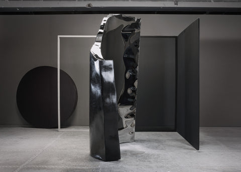 Crushed Room Divider Belge Noir