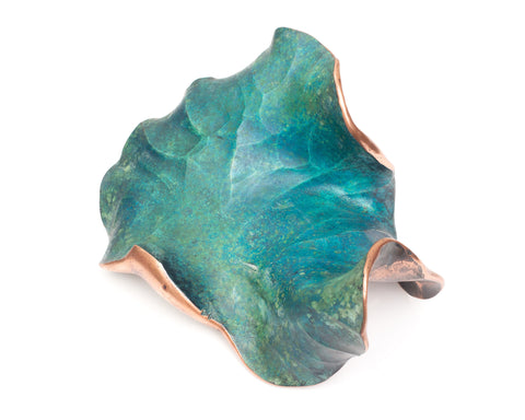 Forged and Patinated Copper Object
