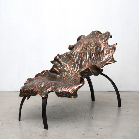 Large Copper & Steel Chair