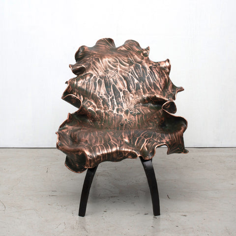 Large Copper & Steel Chair