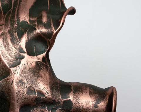 Large Copper & Steel Chair