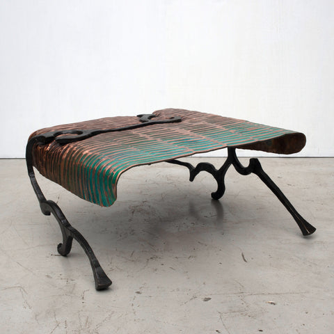 Copper and Steel Coffee Table