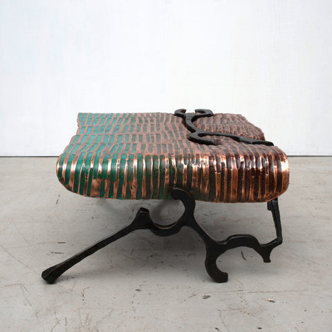 Copper and Steel Coffee Table