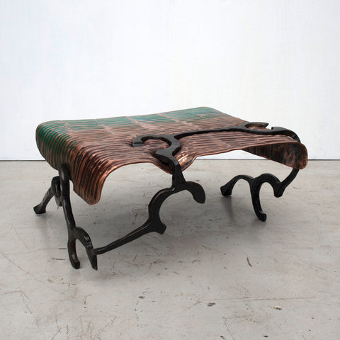 Copper and Steel Coffee Table