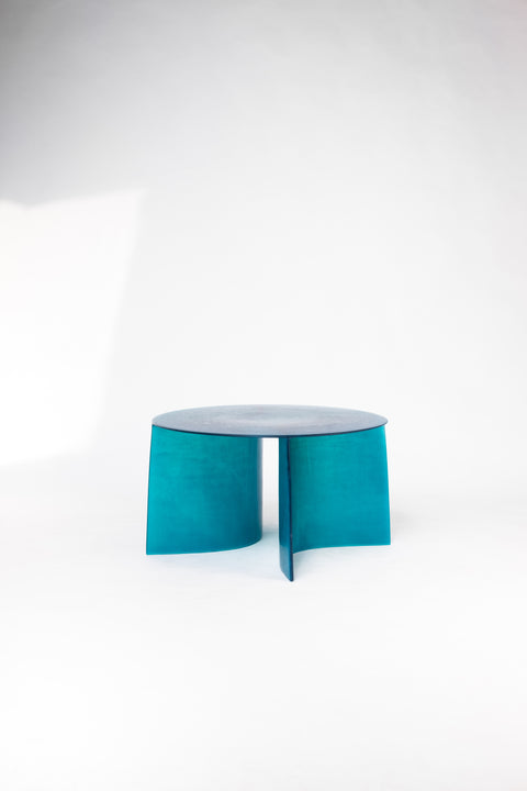 New Wave Round Coffee Table Blue