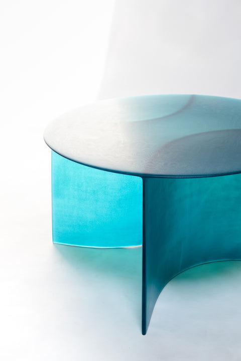 New Wave Round Coffee Table Blue