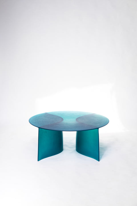 New Wave Round Coffee Table Blue
