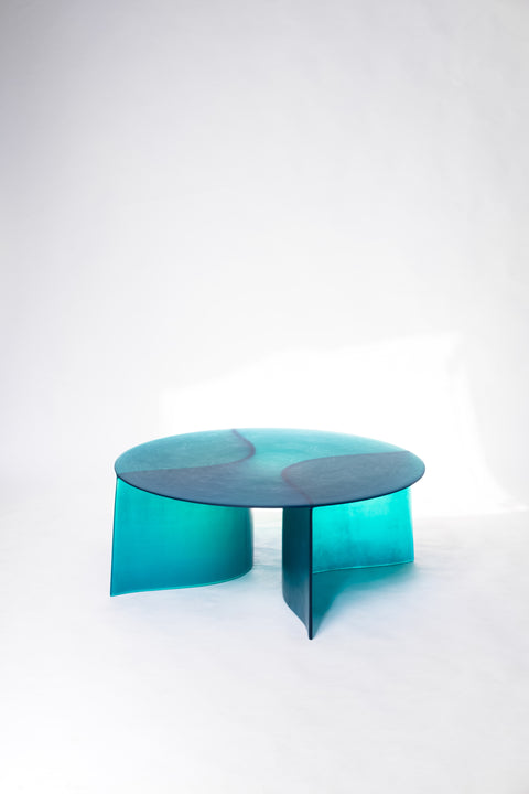 New Wave Round Coffee Table Blue