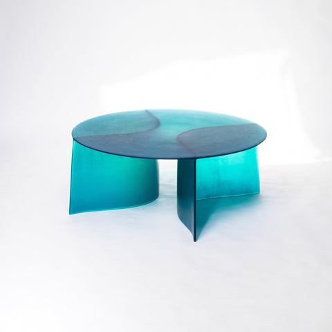 New Wave Round Coffee Table Blue