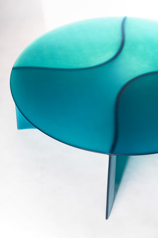 New Wave Round Coffee Table Blue