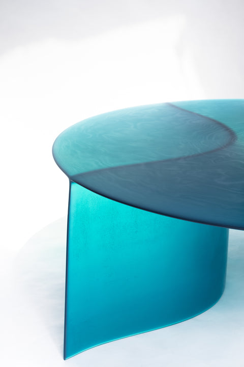 New Wave Round Coffee Table Blue