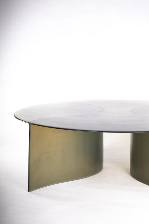 New Wave Round Coffee Table Smoke Green