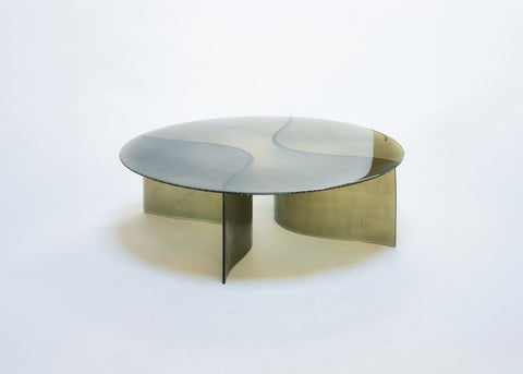 New Wave Round Coffee Table Smoke Green
