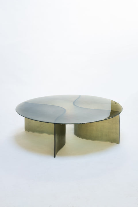 New Wave Round Coffee Table Smoke Green
