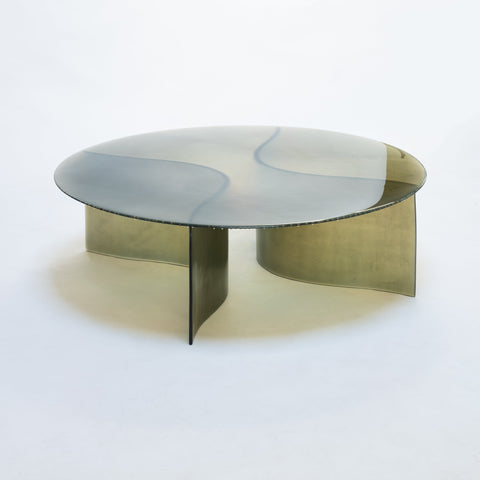 New Wave Round Coffee Table Smoke Green