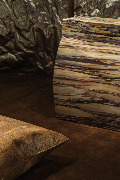 In Hale Coffee table Mosaic Giallo Siena