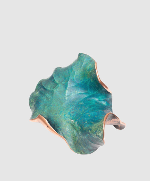 Forged and Patinated Copper Object