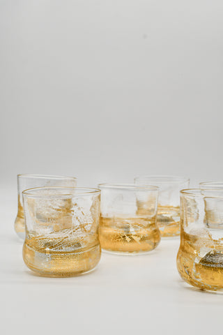 24K Whiskey Tumbler set of 6