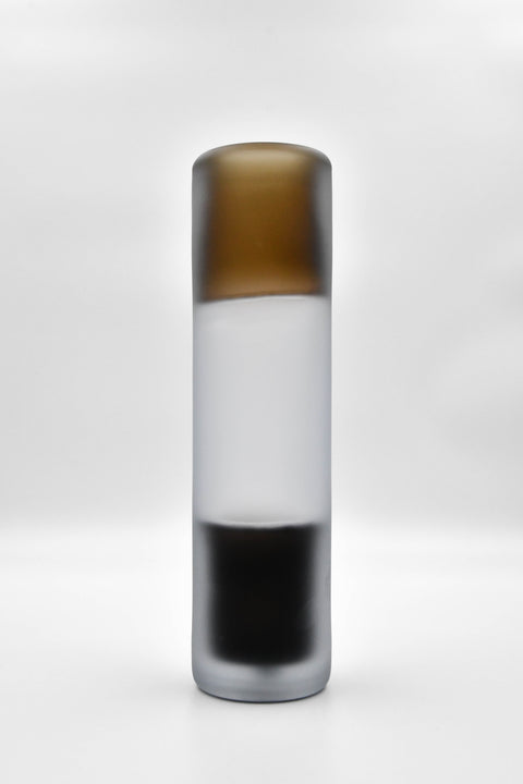 Accordi Vase - Smoke topaz, Lead crystal, Smoke grey