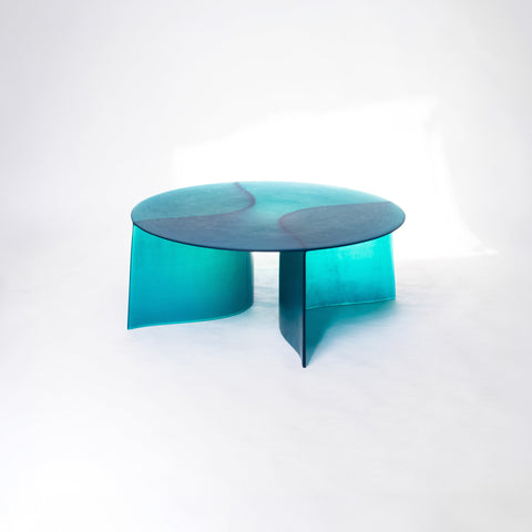 New Wave Round Coffee Table Blue