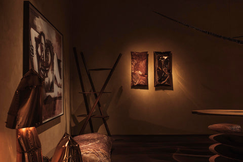 In and Ex Hale Wallpiece (Copper & Mexican Red Fantastico)