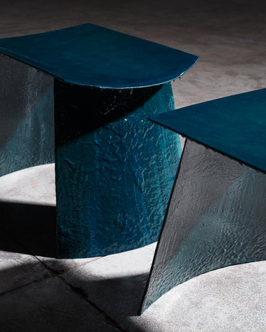 Petrol Waves Stool