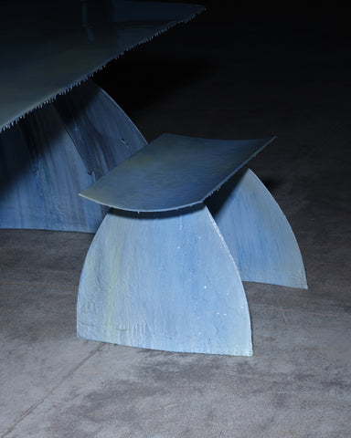 Porcelain Dawn Stool