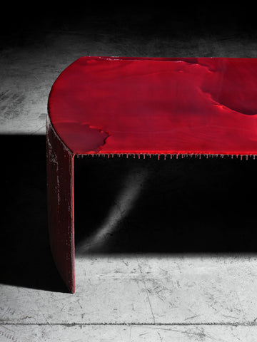 Oxblood Waltz Low Dining Table