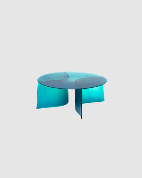 New Wave Round Coffee Table Blue