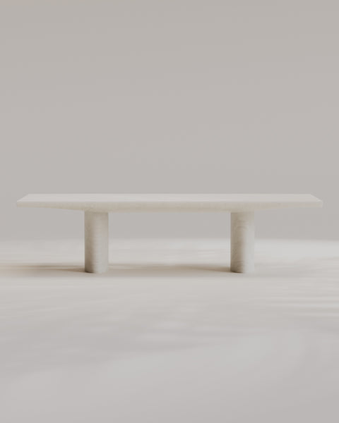 Abraccio White Kyknos Dining Table