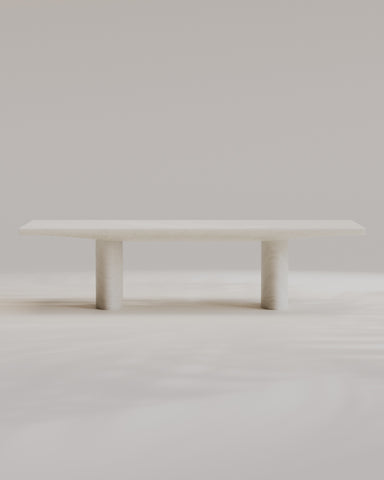Abraccio White Kyknos Dining Table