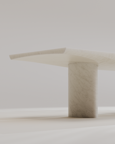 Abraccio White Kyknos Dining Table