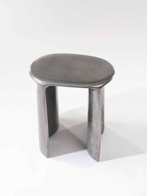 New Wave Stool Liquid Aluminium