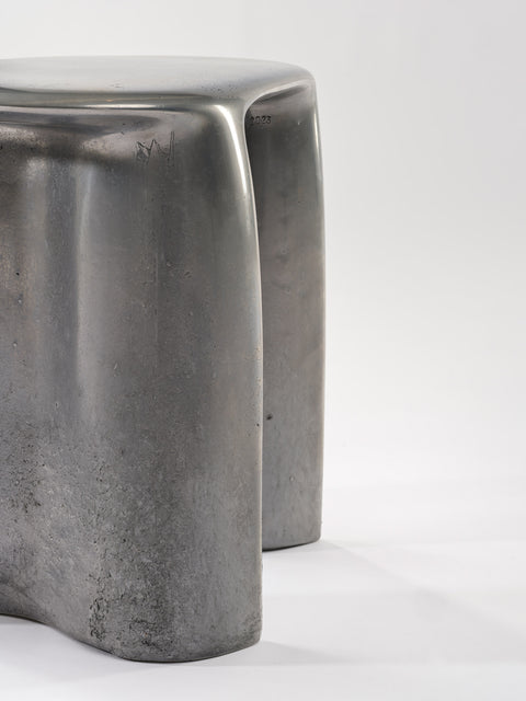 New Wave Stool Liquid Aluminium