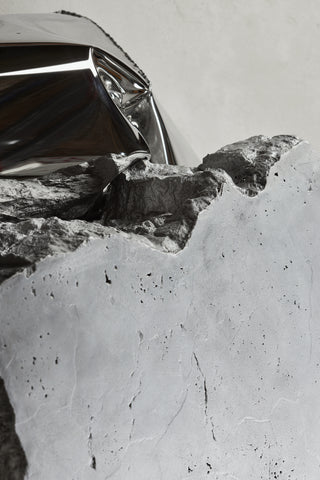 Alu Cast Marble Composition Wallpiece