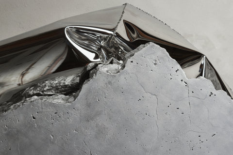 Alu Cast Marble Composition Wallpiece