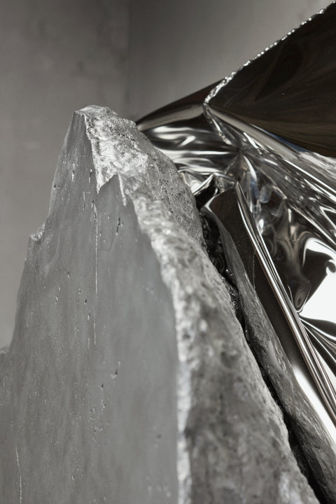 Alu Cast Marble Composition Wallpiece