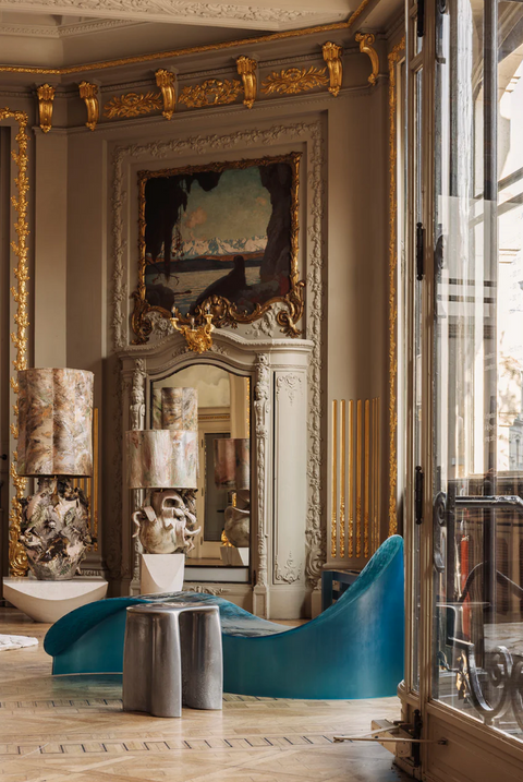 New Wave Stool Liquid Aluminium