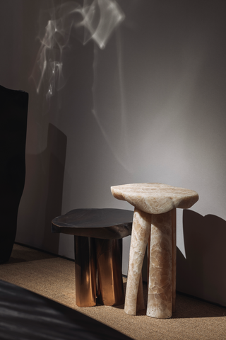 Tatau Side Table Honey Onyx