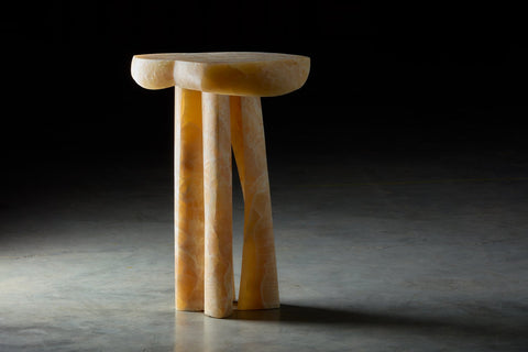 Tatau Side Table Honey Onyx